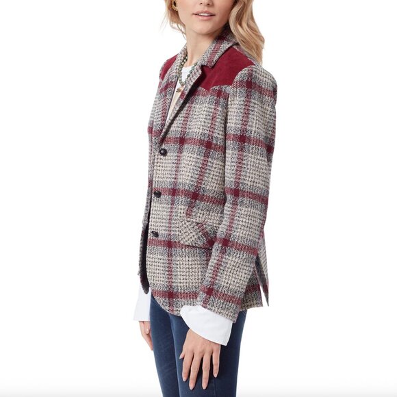 Sam Edelman Burgundy Tailored Blazer | Size XL | Excellent Condition - Picture 3 of 7